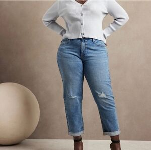 Banana Republic Girlfriend Distressed Jeans